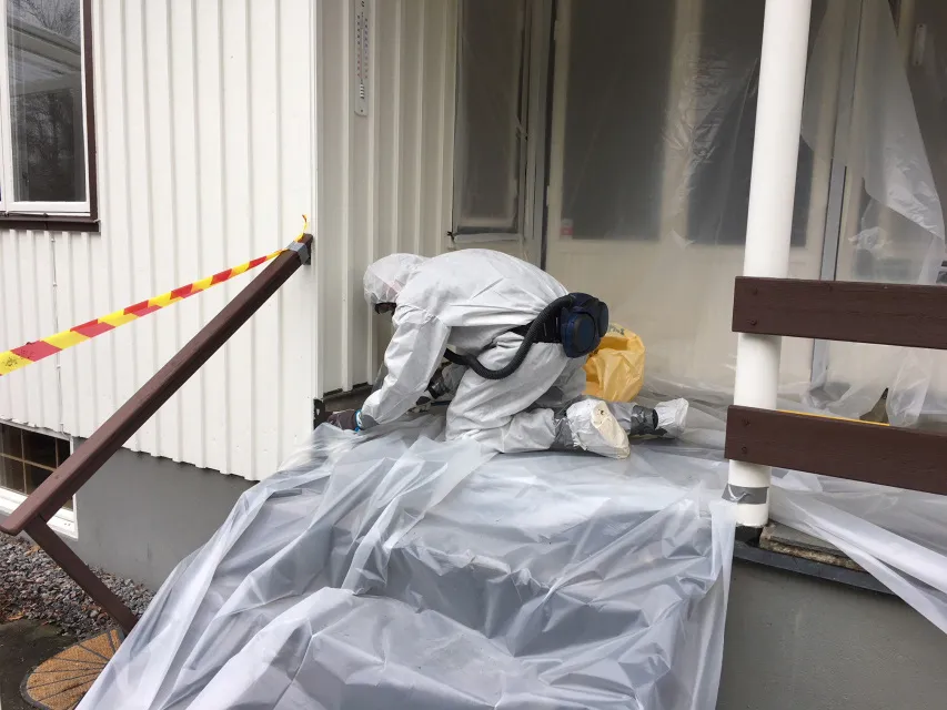 asbestsanering fasad