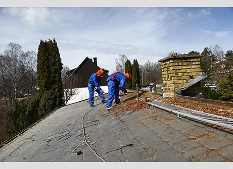 Sanering asbest på tak