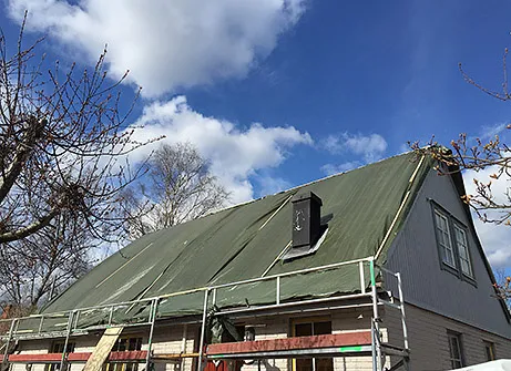 Asbestrivning på tak