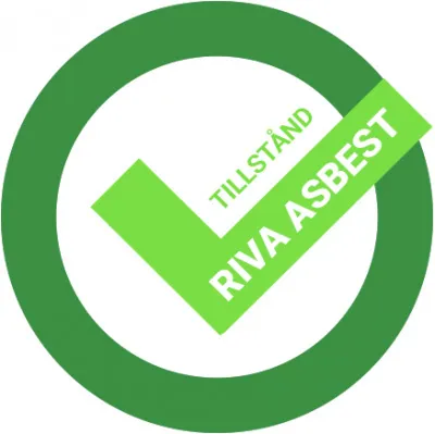 symbol för tillstånd att riva asbest